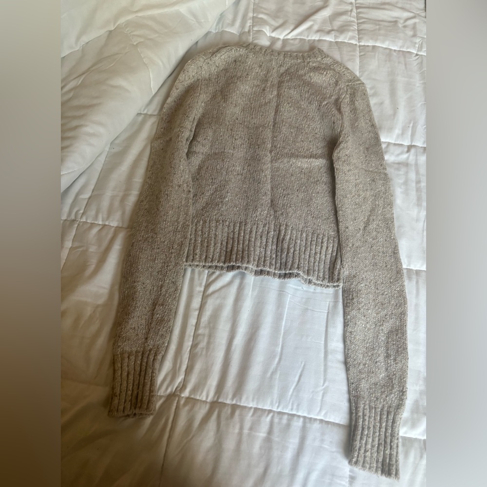 Re/Done Cream Crew Neck Sweater - Picture 5 of 5